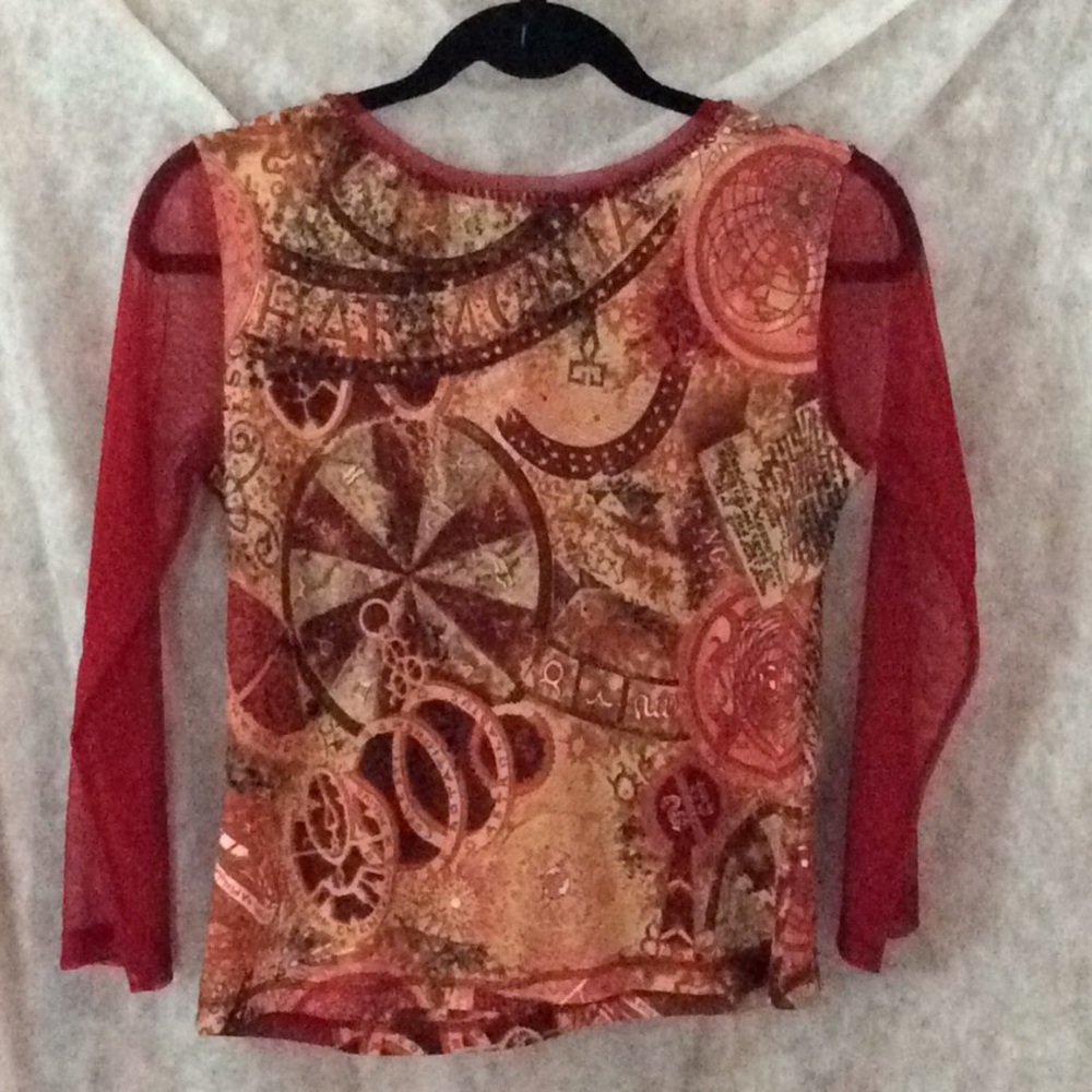 Celestial Top Embellished With Sequins and Beads - Picture 2 of 10